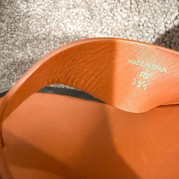 Frame Le Ocean Women’s 39.5 Brown Leather Platform Chunky Flip Flop Sandal - Picture 11 of 12